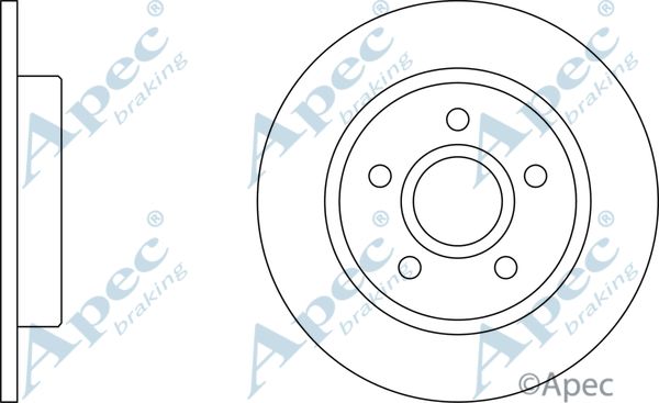 APEC BRAKING stabdžių diskas DSK2926